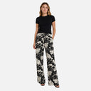 Pantalón ancho estampado de hojas - Freequent