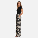 Pantalón ancho estampado de hojas - Freequent