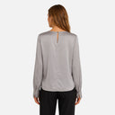 Blusa satinada plateada - Freequent