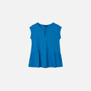 Camiseta azul de corte fluido - Singular