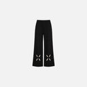 Pantalón ancho de punto negro - Skatie
