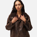 Chaqueta reversible marrón - Systemaction