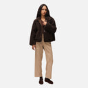 Chaqueta reversible marrón - Systemaction