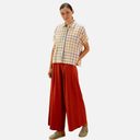 Camisa de cuadros de colores amplia - PAN