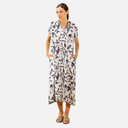 Vestido manchas azul