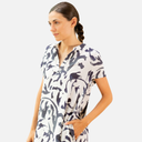 Vestido manchas azul