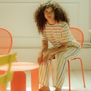 Pantalón ancho rayas