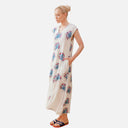 Vestido midi fluido estampado floral - PAN