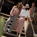 Blusa rayas naranjas