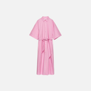 Vestido rosa camisero