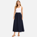 Falda midi ligera y elástica - CKS