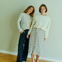 Falda midi fluida de lunares - Freequent