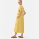 Vestido midi de cuadros amarillo - PAN