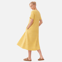 Vestido midi de cuadros amarillo - PAN