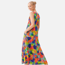 Vestido midi estampado multicolor - PAN