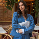 Chaqueta acolchada denim