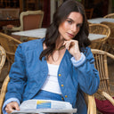 Chaqueta acolchada denim