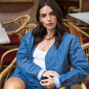 Chaqueta acolchada denim