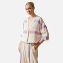 Kimono rayas azul flúor - PAN