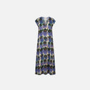 Vestido midi plumas de pavo real - PAN