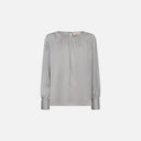 Blusa satinada plateada - Freequent