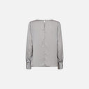 Blusa satinada plateada - Freequent