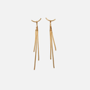 Pendiente luna dorado