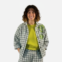 Chaqueta corta cuadros