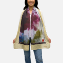 Pañuelo verde y morado