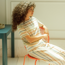 Pantalón ancho rayas