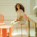 Pantalón ancho rayas