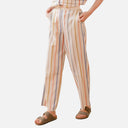 Pantalón ancho de rayas multicolor - PAN