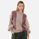 Jersey beige rayas multicolor - PAN