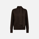 Jersey cuello alto y lazada - Freequent