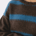Jersey marron rayas azules - PAN
