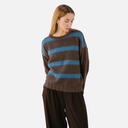 Jersey marron rayas azules - PAN