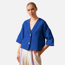 Kimono azul fluido y ligero - PAN