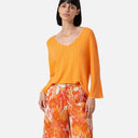 Pantalón palazzo estampado naranja - Surkana