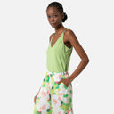 Pantalón palazzo estampado verde - Surkana
