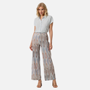 Conjunto de pantalón y camisa gris con lúrex - Surkana