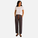 Conjunto americana y pantalón recto cuadros lúrex - Studio Manna