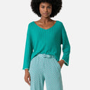 Pantalón elástico estampado verde - Surkana