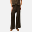 Pantalón amplio marrón jaspeado – Systemaction