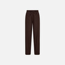 Pantalón marrón fluido y elástico recto - Freequent
