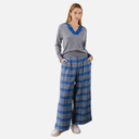 Pantalón palazzo rayas azules - PAN