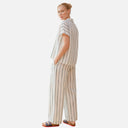 Pantalón amplio de rayas azules - PAN