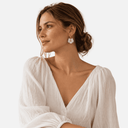 Pendientes flor aros - Alexah