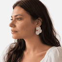 Pendientes flor perlas - Alexah