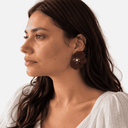 Pendientes flor perlas - Alexah