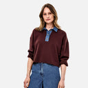 Polo de algodón cuello denim - CKS